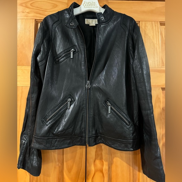Michael Kors Women’s Leather Jacket - Picture 2 of 5
